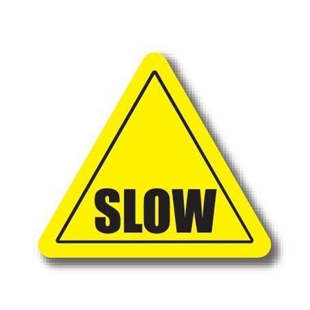 Ergomat 12in TRIANGLE SIGNS - SLOW DSV-SIGN 144 #1409 -UEN